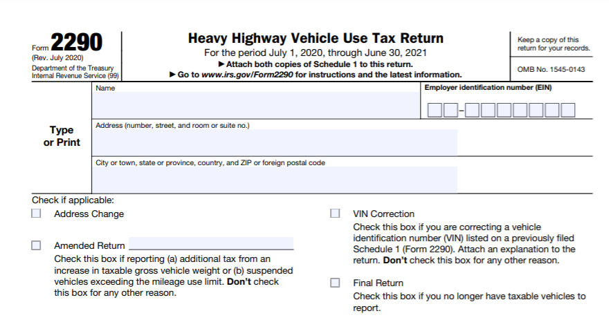 form 2290 deadline